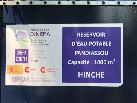 Lancement des travaux d'amélioration du système d'approvisionnement en eau à Hinche ( Département Centre, Haïti)